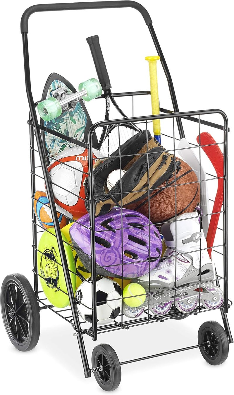 Whitmor Deluxe Utility Cart, Extra Large, Black - Image 4