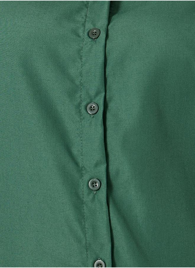 Styli - Plus Size Solid Oversized Collared Shirt - Image 1