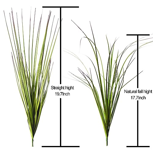 MISSWARM 6PCS Artificial Grass Plant, Shrubs Wheat Grass, Greenery Stems Fake Weed for Room Indoor Home Decor, Tall Grass Plants for Outdoor Decor - Image 2