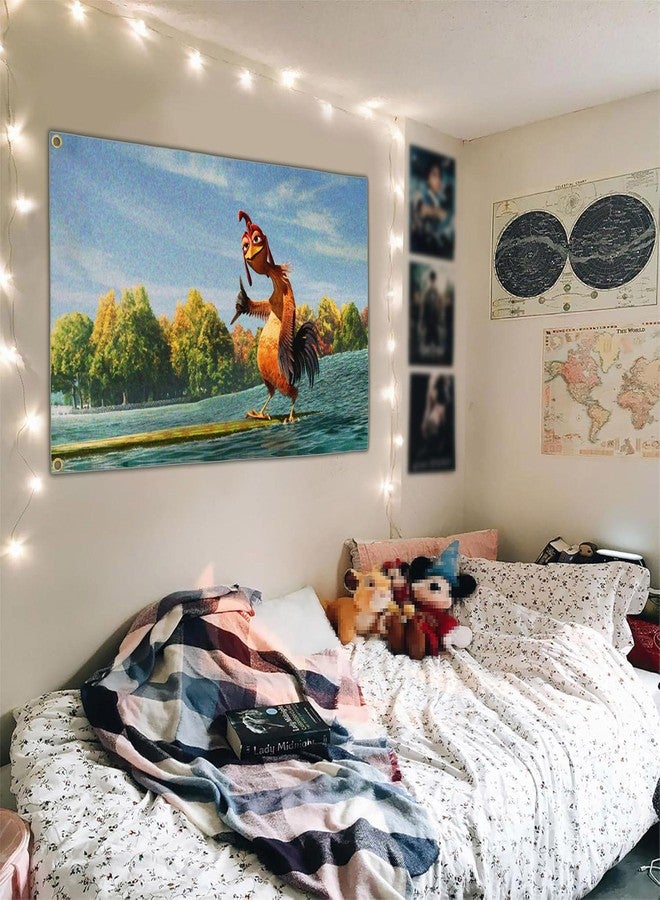 Cuiliqun Chicken Flag 3x5 Ft Funny Tapestry Flags for Bedroom Room Guys College Dorm Double Sided Cool Meme Flags Banners for Room Wall Art Decor - Image 3