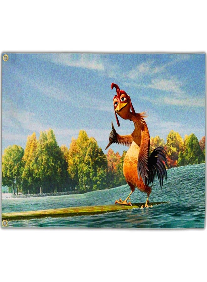 Cuiliqun Chicken Flag 3x5 Ft Funny Tapestry Flags for Bedroom Room Guys College Dorm Double Sided Cool Meme Flags Banners for Room Wall Art Decor - Image 1