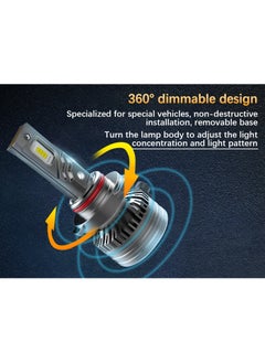 Lighting solutions Lighting Solutions 9005 Car Led Headlight Led Driving Light Headlamp Bulb All-in-one Conversion Kit 75W 6500K 3500LM 2pcs  - Image 4