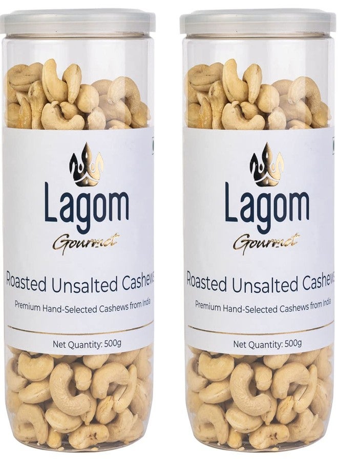 Lagom Gourmet Roasted Unsalted Cashew Nuts 1 kg|No Salt|No Oil Used|Dry Roasted To Perfection|No Preservatives|No Artificial Flavors|Gluten Free|Vegan|Plant Based|Non GmO|Nuts Dry Fruits|Kaju - Image 1