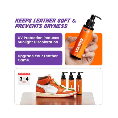 SNEAKARE 100ml Leather Conditioner for Shoes, Bags, Jackets - Leather Shoes Cleaner & Polish for Men & Women - Shoe Care Kit for Leather, Suede, Boot Polish, Shoe Shine & Protection - Image 3