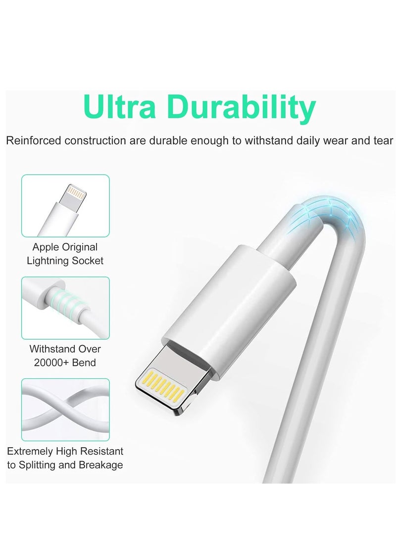 ELTRAZONE USB C to Lightning Cable 2M [MFi Certified] Compatible with Apple iPhone 14 Pro Max/13/12/11 Pro/X/XS/XR/8 Plus/AirPods Pro,Supports Power Delivery,White - Image 5