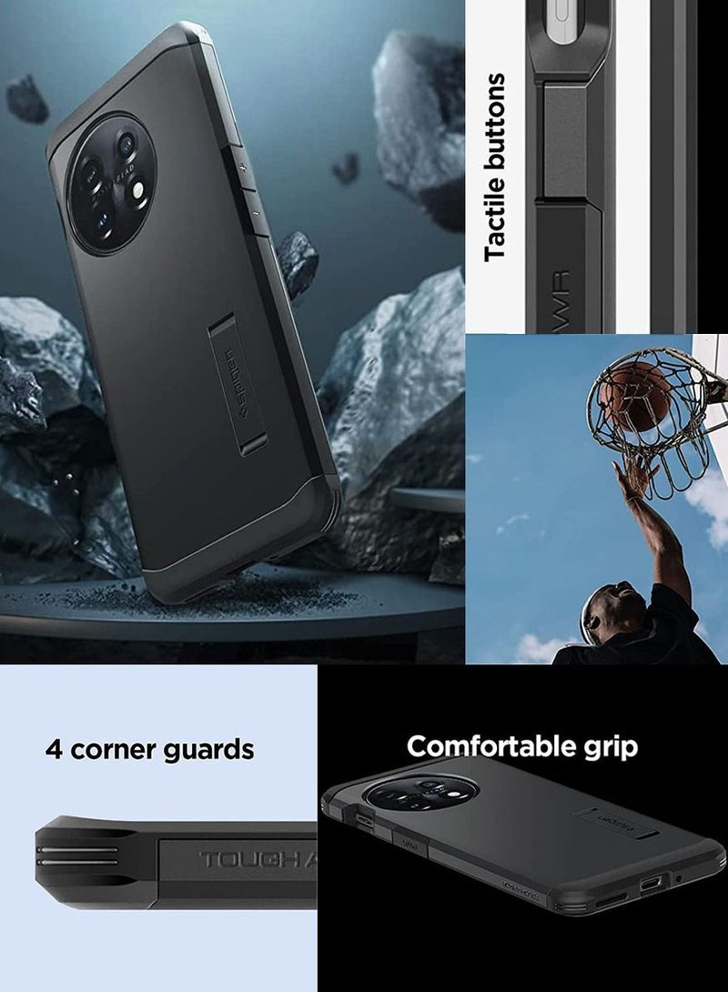 Tough Armor for OnePlus 11 Case Cover with Extreme Impact Foam - Black