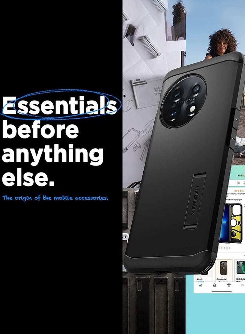 Tough Armor for OnePlus 11 Case Cover with Extreme Impact Foam - Black