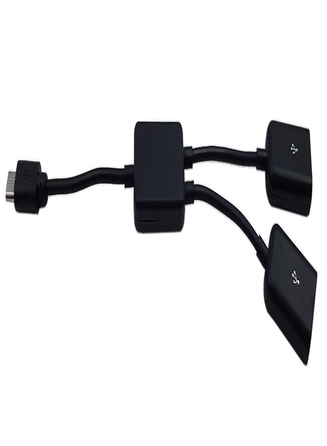zdyCGTime zdyGCTime Micro USB Host Cable,Micro USB Male to 2X Type A Dual USB Female OTG Adapter Converter Hub for Android Tablet Pc and Smart Phone Black - Image 3