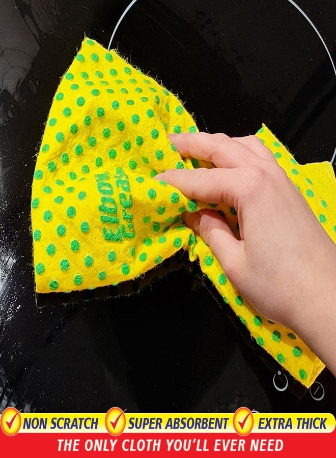 Elbow Grease Power Cloths with Scrub Dots Reusable Super Absorbent Pack of 7 - Image 4