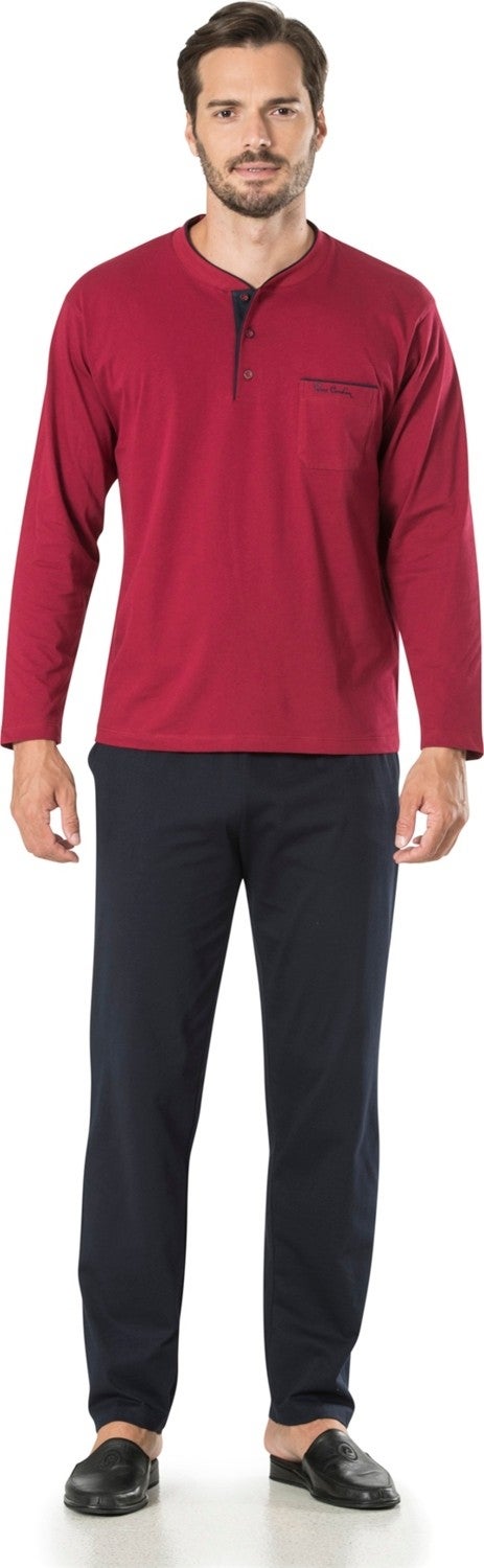 pierre cardin 5595 Men's Dowery 5 Pack Rob Pajamas Set-Navy Blue  - Image 3