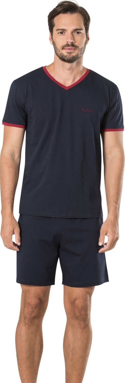 pierre cardin 5595 Men's Dowery 5 Pack Rob Pajamas Set-Navy Blue  - Image 2