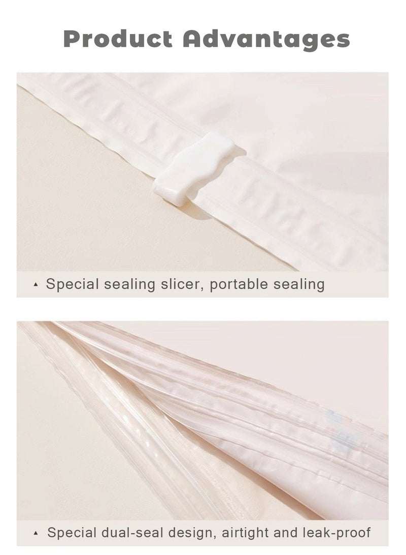 9 vacuum storage bags, reusable space-saving seal bags with manual pump, compression seal bags, suitable for quilts, blankets, clothes, pillows, travel (3 extra-large, 3 large, 3 medium) - Image 4