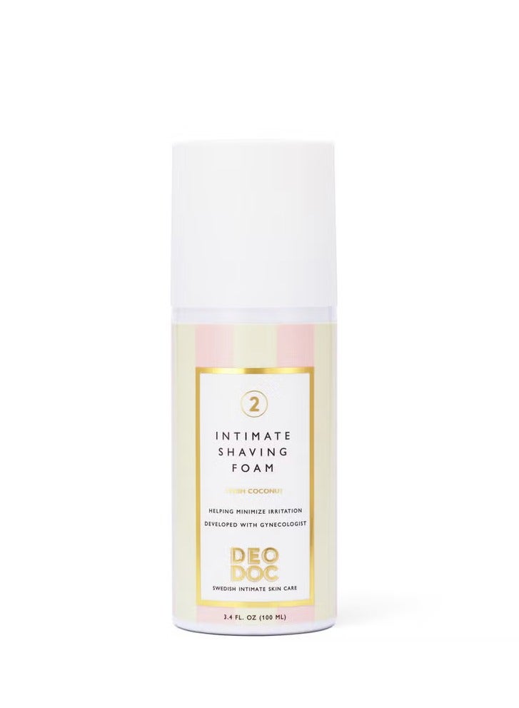 DeoDoc Shaving Foam Fresh Coconut 100ml - Image 1