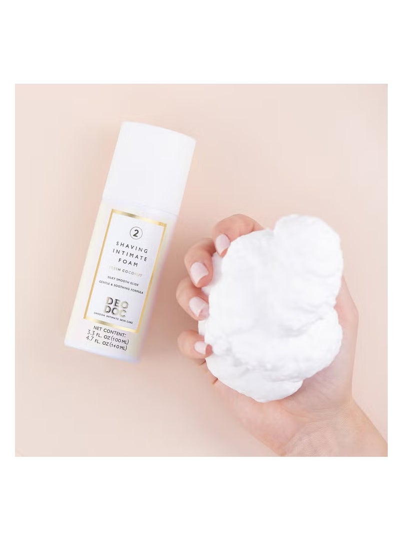 DeoDoc Shaving Foam Fresh Coconut 100ml - Image 2