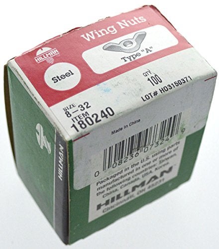 Hillman The Hillman Group 180240 Type A Wing Nut, 8-Inch by 32-Inch, 100-Pack - Image 2