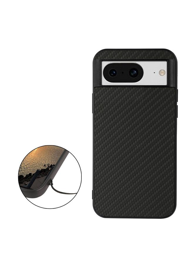 Green Tiger Case For Google Pixel 8 Carbon Fiber Texture PU Phone Case - Image 2