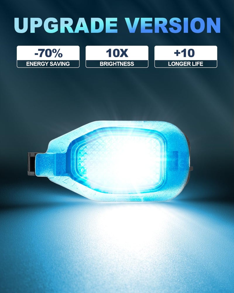 NEIFILES LED Side Mirror Puddle Courtesy Lights,10X Brighter Compatible with Ford Mustang 2013-2014,Plug and Play,LED Under Mirror Puddle Lamp,Blue Light - Image 2