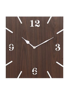 Webelkart Webelkart New and Improved Stylish Beautiful Square Wood Wall Clock (30 cm x 30 cm x 2.8 cm, Brown)- Without Glass  - Image 2