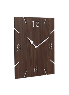 Webelkart Webelkart New and Improved Stylish Beautiful Square Wood Wall Clock (30 cm x 30 cm x 2.8 cm, Brown)- Without Glass  - Image 4