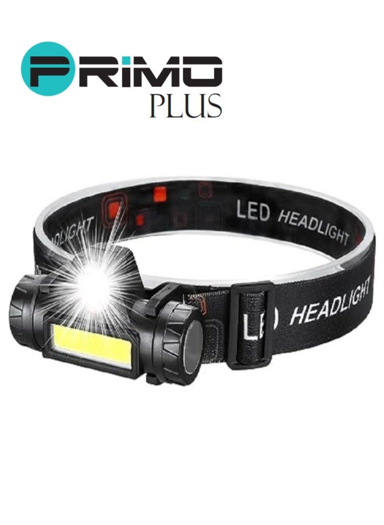 بريمو بلس مصباح رأس فائق السطوع قابل لإعادة الشحن ومقاوم للماء - Image 1