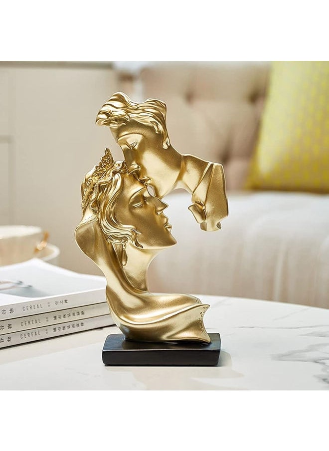 Generic Norhor Couple Statue Creative Kiss Sculpture Abstract Art Couple Sculpture Home Furnishing Resin Statue Decoration Romantic Statue Used For Home Decoration, Wedding, Gift (Multicolor) 