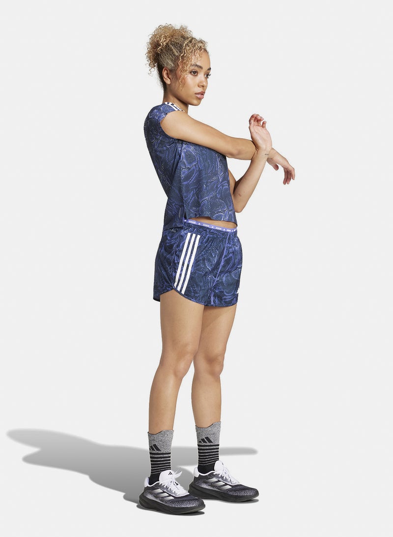 Adidas Own The Run Excite Aop Aeroready Shorts - Image 3