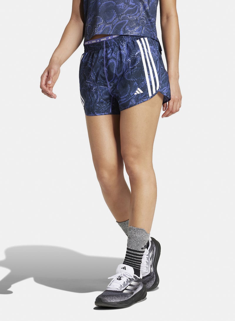 Adidas Own The Run Excite Aop Aeroready Shorts - Image 1