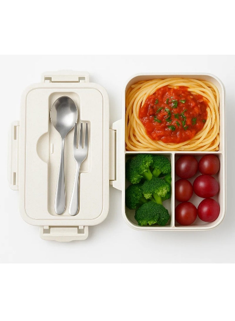 LINGWEI Lunch Bento Box with Stainless Steel Utensils for School Kids Bento Stainless Steel Lunch Box  - Image 2
