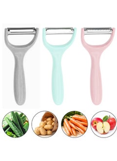 Generic 3-Pieces Longitudinal Slice Peeler Wavy Slices Multiuse Vegetable  - Image 2
