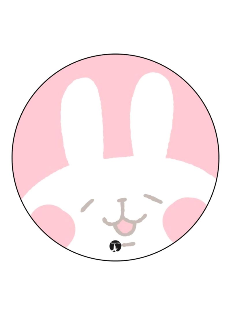 RKN Bunny Printed Mousepad Pink/White