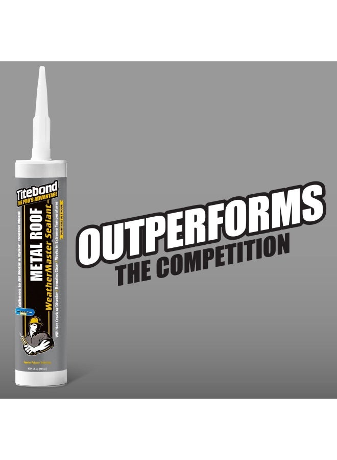 Titebond 62401 Weathermaster Metal Roof Sealant Advanced Polymer Gray 10.1 Oz - Image 4