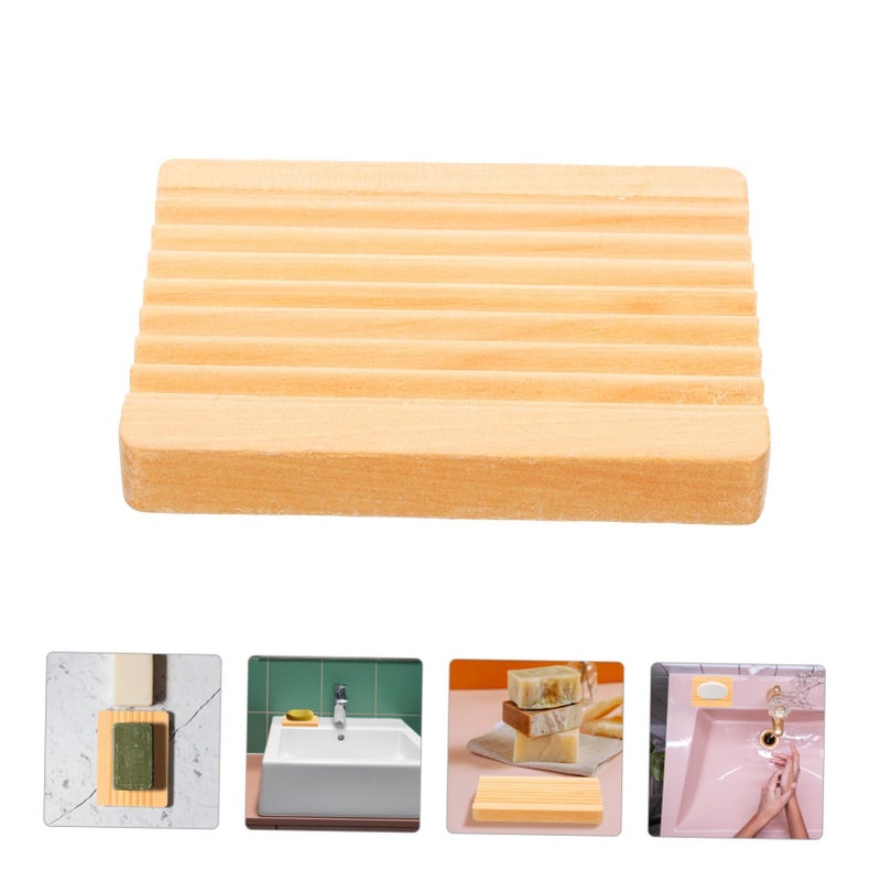 Khaki Soap Tray Holder for Bathroom Kitchen Countertop Lightweight Creative Design - Image 5