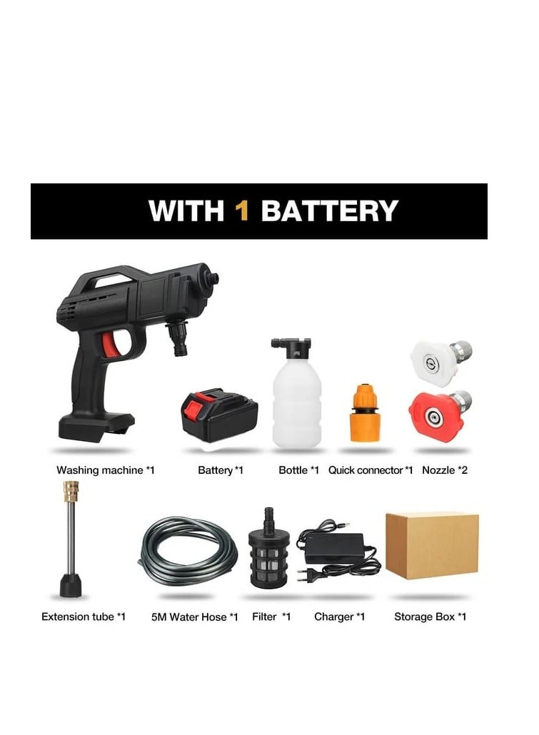Cordless Electric High Pressure Water Spray Car Gun Portable Washer Cleaner Yard - Image 3