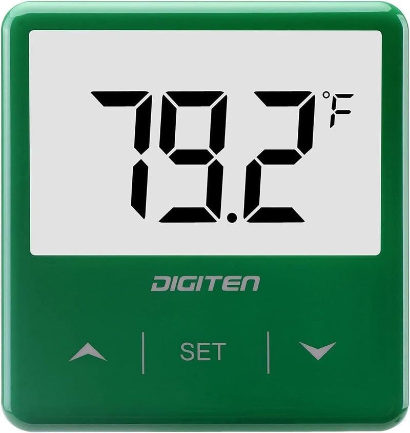 SENSTREE Aquarium Thermometer, Fish Tank Thermometer with Large LCD Display, Stick-on Tank Temp Sensor Ensures Accurate Reading, No Wires C/F Switch - Image 1