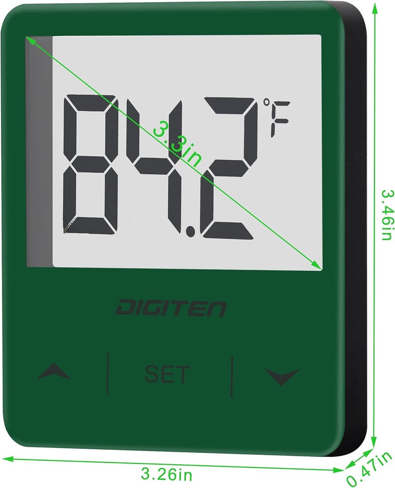SENSTREE Aquarium Thermometer, Fish Tank Thermometer with Large LCD Display, Stick-on Tank Temp Sensor Ensures Accurate Reading, No Wires C/F Switch - Image 3