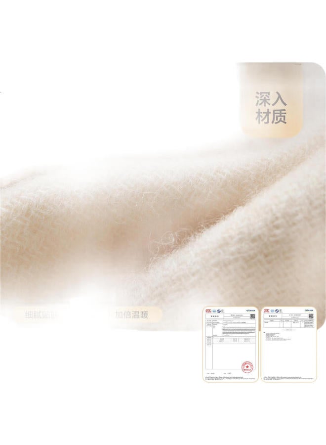 JIUMU Pure Wool Scarf Women Autumn And Winter Shawl Ladies Warm Neck Wrap Birthday New Year Gift For Girls Gift Boxed - Image 3