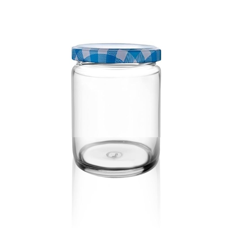 Ash  Roh Ash & Roh® - Clear Glass Jar And Container With Air Tight Lid Storage of Spices and Dry Fruit (200 ML ROUND, 6) - Image 2