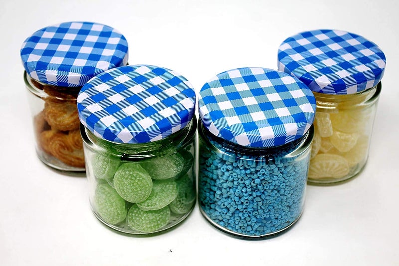 Ash  Roh Ash & Roh® - Clear Glass Jar And Container With Air Tight Lid Storage of Spices and Dry Fruit (200 ML ROUND, 6) - Image 3