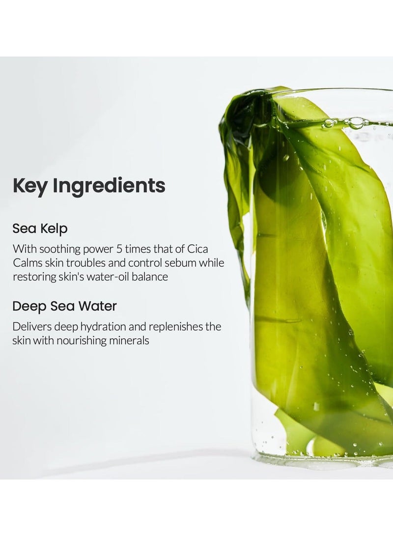 BIODANCE Sea Kelp Mask, Cleanses Pores, Controls Oil and Moisturizes Skin, Helps Balance Water and Oil in Skin, Suitable for Oily and Combination Skin, 34g x 4pcs - Image 3