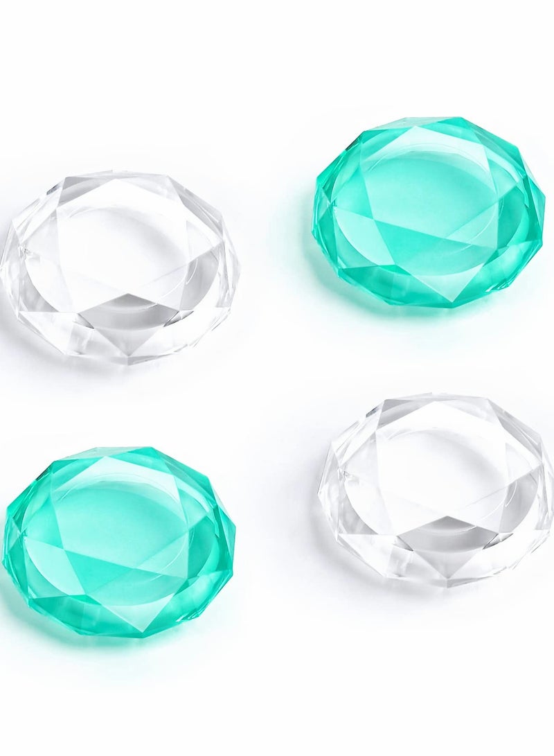 4PCS 3D Crystal Clear Thumb Grip Caps for Switch Lite & OLED Joy-Con - Enhance Comfort & Control for Gamers - Image 1