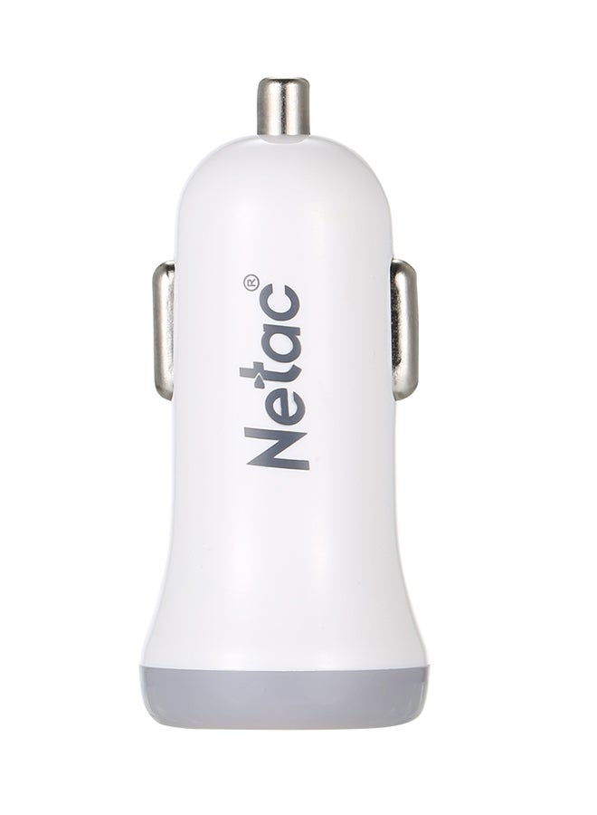 Netac Rapid Car Charger White - Image 1