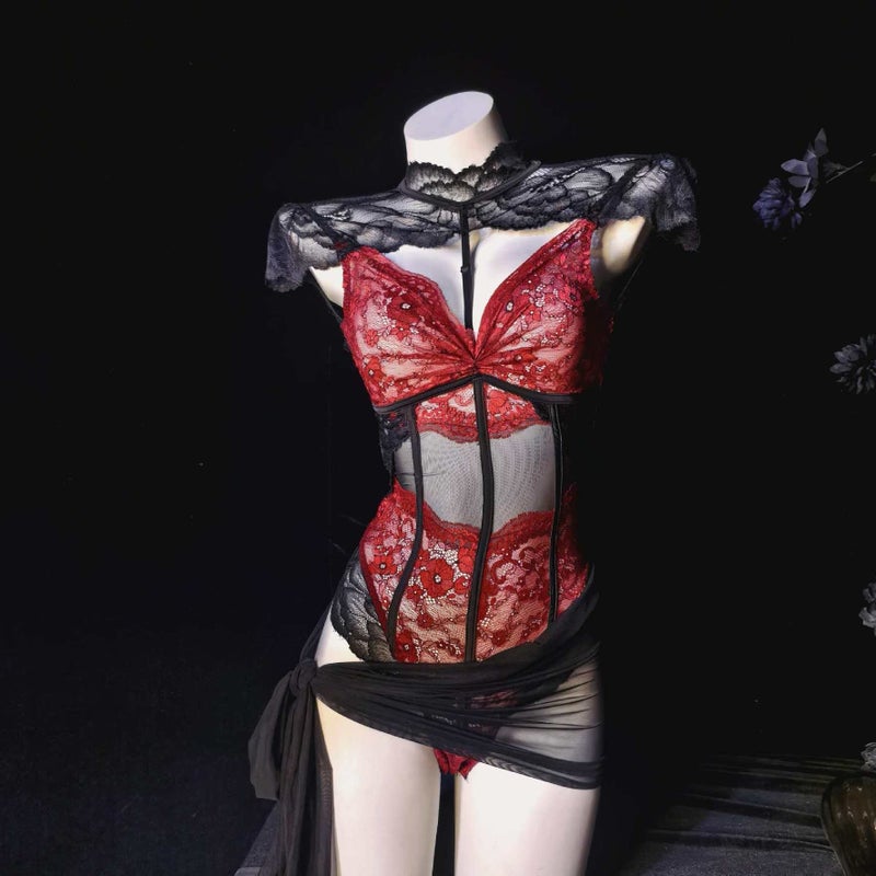 Plus Size French Style Lace Bodysuit - Sexy & Versatile - Image 3