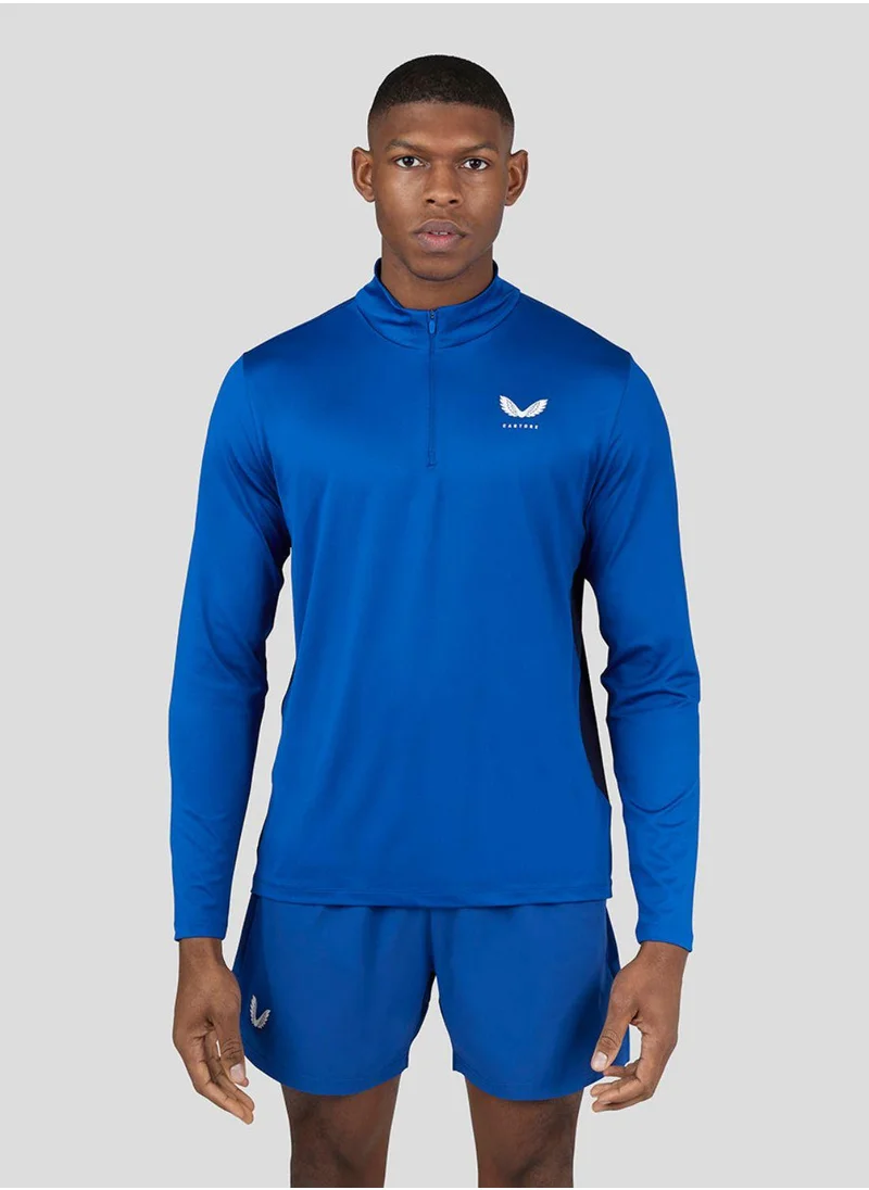 CASTORE Men'S Colour Block 1/4 Zip - True Blue