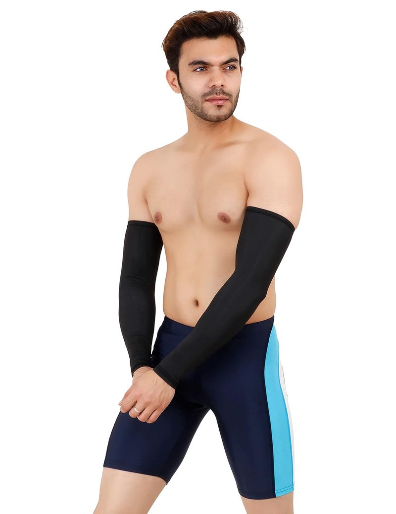 WMX Men and women Sun protection cotton arm sleeve Unisex summer, Winter arm protective Sports cricket, Football rider, Gym sleeves elbow Full cover - Image 1
