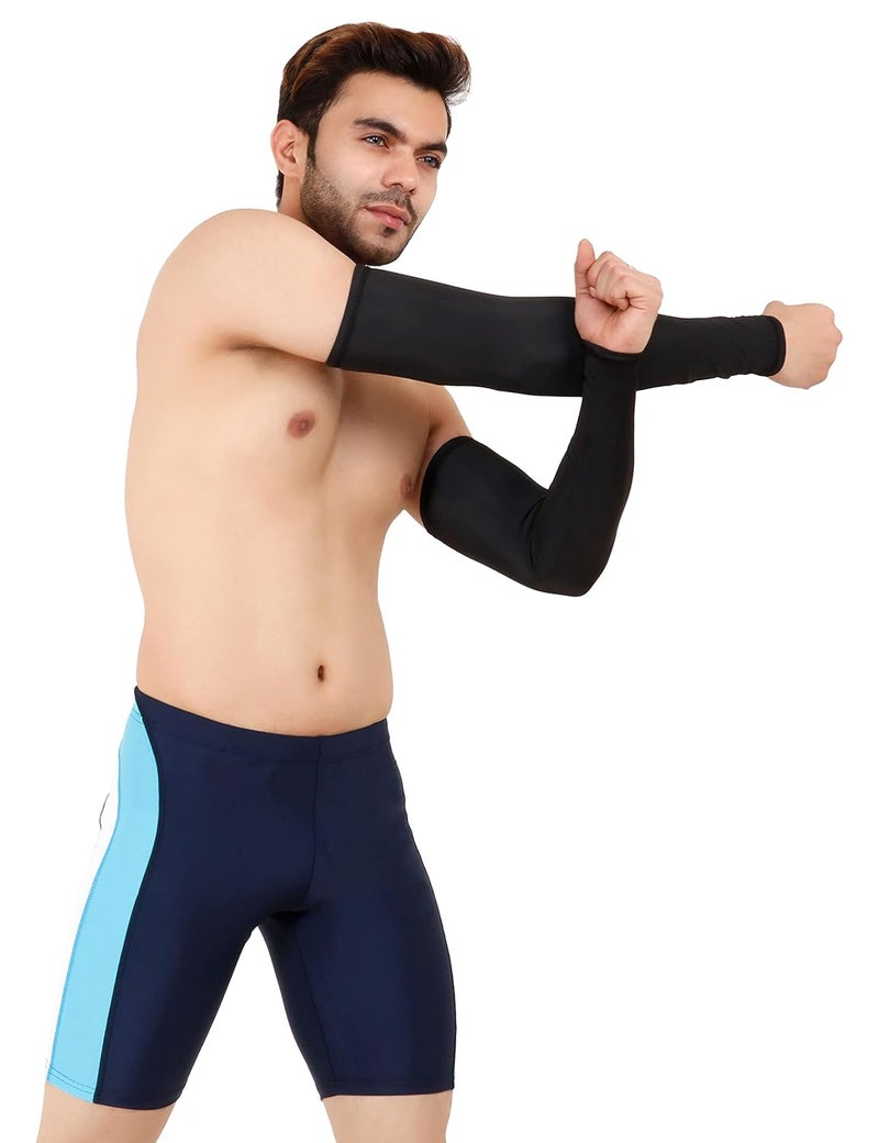WMX Men and women Sun protection cotton arm sleeve Unisex summer, Winter arm protective Sports cricket, Football rider, Gym sleeves elbow Full cover - Image 3