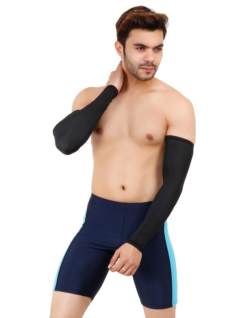 WMX Men and women Sun protection cotton arm sleeve Unisex summer, Winter arm protective Sports cricket, Football rider, Gym sleeves elbow Full cover - Image 2