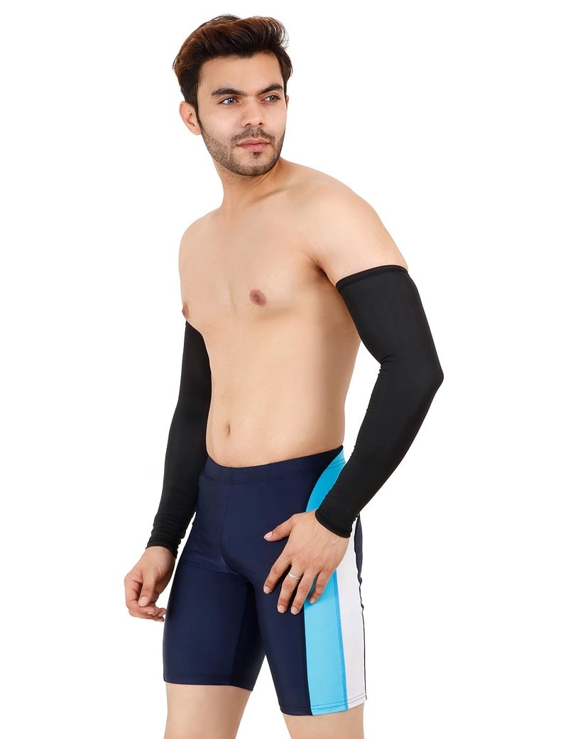 WMX Men and women Sun protection cotton arm sleeve Unisex summer, Winter arm protective Sports cricket, Football rider, Gym sleeves elbow Full cover - Image 4