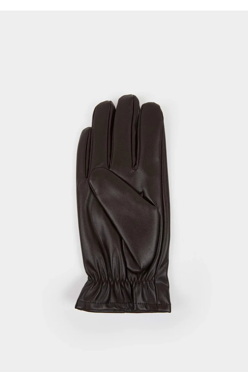 ديفاكتو Man Faux Leather Gloves