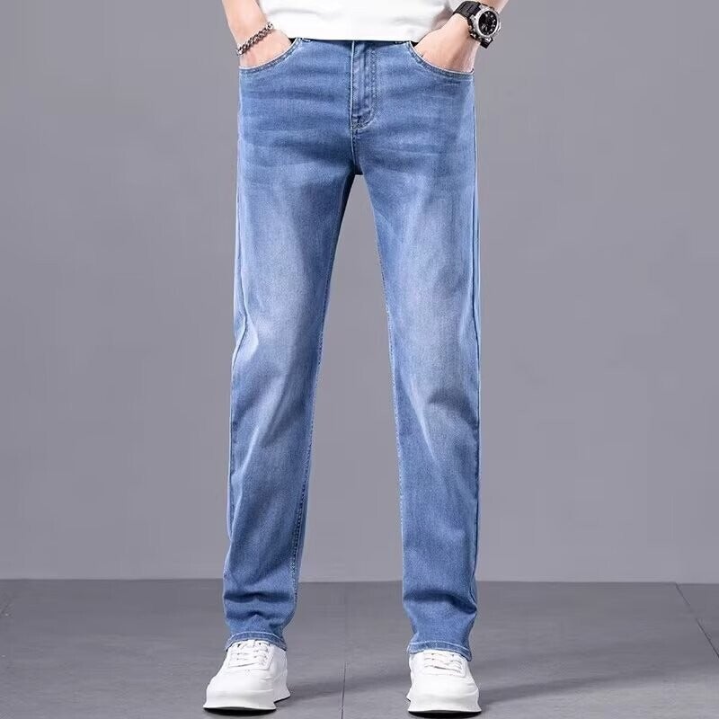 Unisex Classic Denim Jeans Loose Fit Daily Outdoor Wear - Image 3