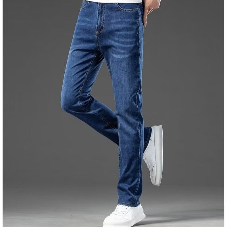 Unisex Classic Denim Jeans Loose Fit Daily Outdoor Wear - Image 4